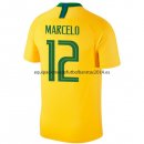 Nuevo Camisetas Brasil 1ª Equipación 2018 Marcelo Baratas