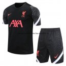 Nuevo Camisetas Liverpool Conjunto Completo Entrenamiento 20/21 Negro Rojo Baratas