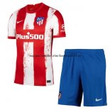 Nuevo Camisetas Atlético Madrid 1ª Liga Niños 21/22 Baratas