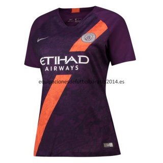 Nuevo Camisetas Mujer Manchester City 3ª Liga 18/19 Baratas