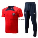 Nuevo Entrenamiento Conjunto Completo Paris Saint Germain 22/23 Rojo Azul Baratas