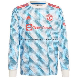 Nuevo Camiseta Manga Larga Manchester United 2ª Liga 21/22 Baratas