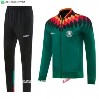 Nuevo Conjunto Completo Ropa Deportiva Con Cremallera Larga Alemania 2026 Verde Marino Negro Baratas