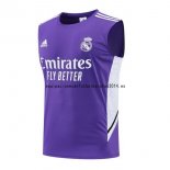 Nuevo Camiseta Sin Mangas Real Madrid 22/23 Purpura Blanco Baratas