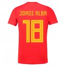 Nuevo Camisetas Espana 1ª Equipación 2018 Jordi Alba Baratas