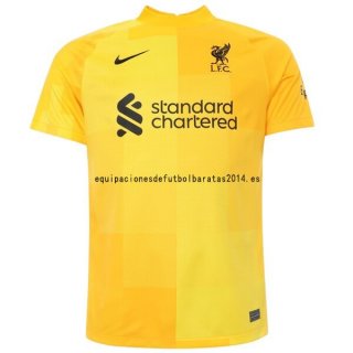 Nuevo Camiseta Liverpool Portero 2ª Liga 21/22 Baratas