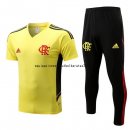 Nuevo Entrenamiento Conjunto Completo Flamengo 22/23 Amarillo Negro Baratas