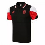 Nuevo Camiseta Polo AC Milan 21/22 Negro Rojo Blanco Baratas