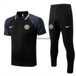 Nuevo Conjunto Completo Polo Inter Milán 22/23 Negro Gris Baratas