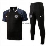 Nuevo Conjunto Completo Polo Inter Milán 22/23 Negro Gris Baratas
