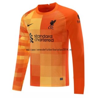 Nuevo Camiseta Manga Larga Portero Liverpool 3ª Liga 21/22 Baratas
