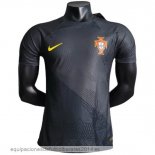 Nuevo Tailandia Especial Jugadores Camiseta Portugal 2024 Gris Negro Baratas Nuevo Tailandia Especial Jugadores Camiseta Portugal 2024 Gris Negro Baratas