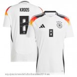 Nuevo NO.8 Kroos Tailandia 1ª Camiseta Alemania 2024 Blanco Baratas Nuevo NO.8 Kroos Tailandia 1ª Camiseta Alemania 2024 Blanco Baratas