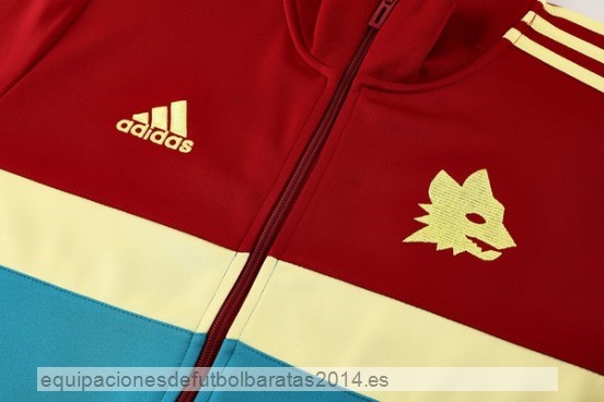 Conjunto Completo Ropa Deportiva Con Cremallera Larga AS Roma 24/25 Rojo Baratas
