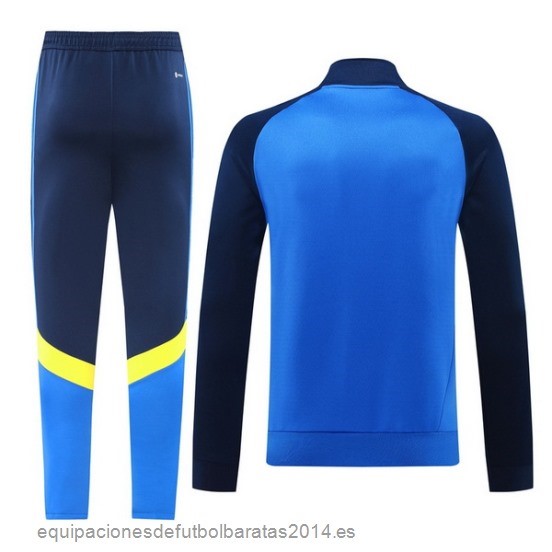 Conjunto Completo Ropa Deportiva Con Cremallera Larga Boca Juniors 24/25 Azul Amarillo Baratas