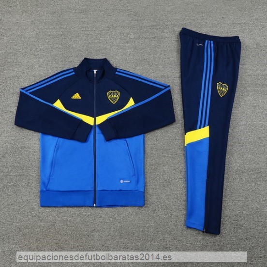 Conjunto Completo Ropa Deportiva Con Cremallera Larga Boca Juniors 24/25 Azul Amarillo Baratas