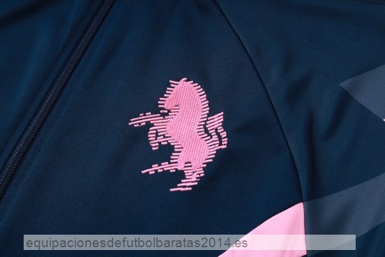 Conjunto Completo Ropa Deportiva Con Cremallera Larga Juventus 24/25 Azul Marino I Rosa Baratas