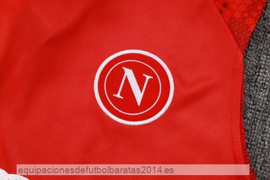 Entrenamiento Sin Mangas Conjunto Completo Napoli 24/25 Rojo Blanco Negro Baratas