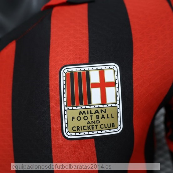 Especial Jugadores Camiseta AC Milan 24/25 Rojo Baratas