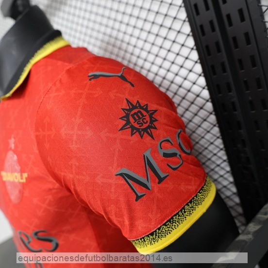 Nuevo 4ª Jugadores Camiseta AC Milan 24/25 Rojo Verde Baratas