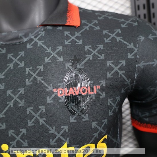 Nuevo 4ª Jugadores Camiseta AC Milan 24/25 Verde Negro Baratas