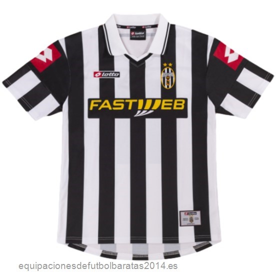 Nuevo Camiseta 1ª Equipación Juventus Retro 2001 2002 Baratas