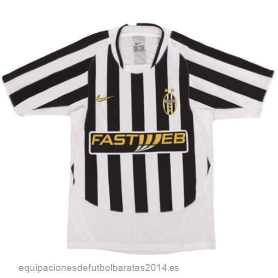 Nuevo Camiseta 1ª Equipación Juventus Retro 2003 2004 Baratas