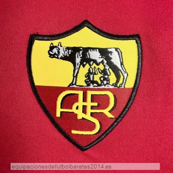 Nuevo Camiseta 1ª Equipación Manga Larga As Roma Retro 1998 1999 Baratas