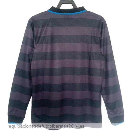 Nuevo Camiseta 3ª Equipación Manga Larga Inter Milán Retro 1997 1998 Baratas