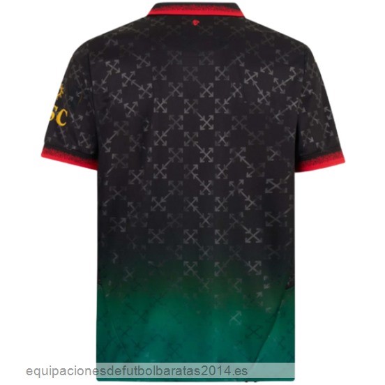 Nuevo Tailandia 4ª Camiseta AC Milan 24/25 Negro Verde Baratas