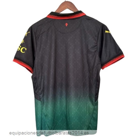Nuevo Tailandia 4ª Camiseta AC Milan 24/25 Negro Verde Baratas