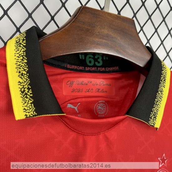 Nuevo Tailandia 4ª Camiseta AC Milan 24/25 Rojo Verde Baratas