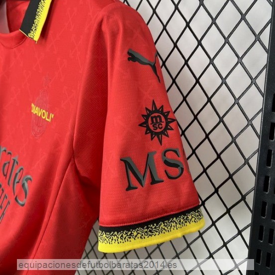 Nuevo Tailandia 4ª Camiseta AC Milan 24/25 Rojo Verde Baratas