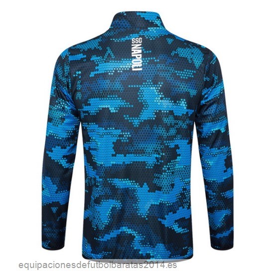 Ropa Deportiva Con Cremallera Larga Napoli 24/25 Azul Negro Baratas