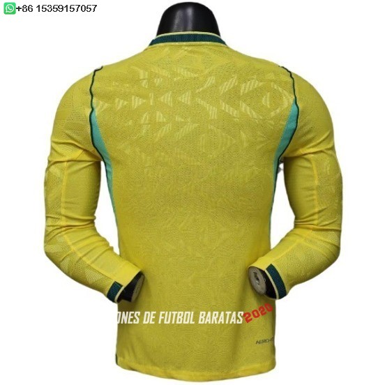 Nuevo 1ª Jugadores Camiseta Manga Larga Brasil 2026 Baratas