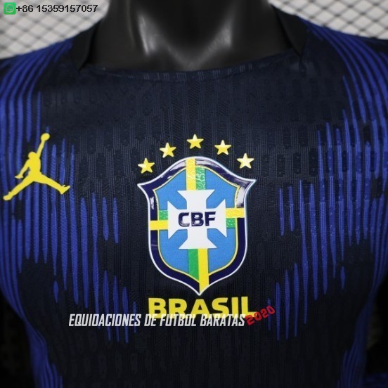 Nuevo 2ª Jugadores Camiseta Manga Larga Brasil 2026 Baratas