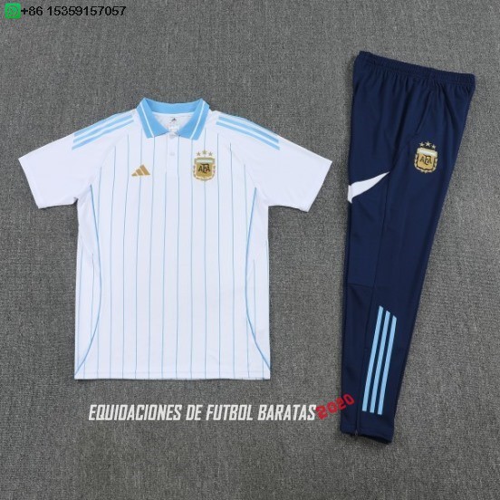 Nuevo Conjunto Completo Polo Argentina 2026 Blanco I Azul Marino Baratas