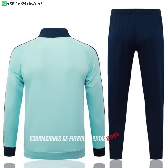 Nuevo Conjunto Completo Ropa Deportiva Con Cremallera Larga Alemania 2026 Verde Azul Baratas