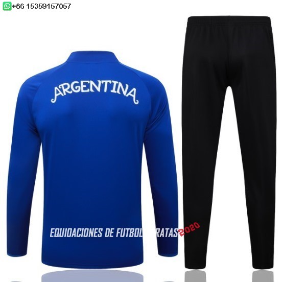 Nuevo Conjunto Completo Ropa Deportiva Con Cremallera Larga Argentina 2026 Azul Blanco Negro Baratas