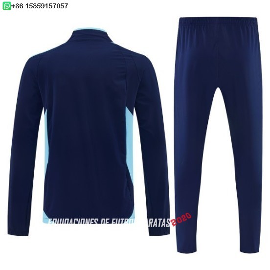 Nuevo Conjunto Completo Ropa Deportiva Con Cremallera Larga Argentina 2026 Azul I Marino Baratas