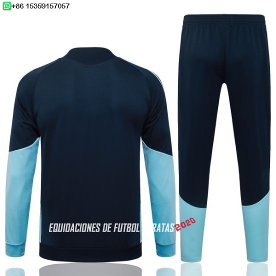 Nuevo Conjunto Completo Ropa Deportiva Con Cremallera Larga Argentina 2026 Azul Marino Baratas