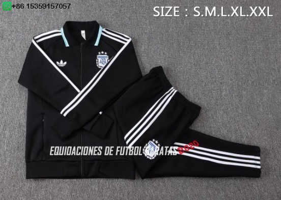 Nuevo Conjunto Completo Ropa Deportiva Con Cremallera Larga Argentina 2026 Negro Baratas
