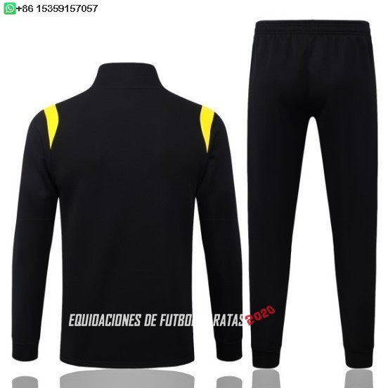 Nuevo Conjunto Completo Ropa Deportiva Con Cremallera Larga Brasil 2026 Negro Amarillo Baratas