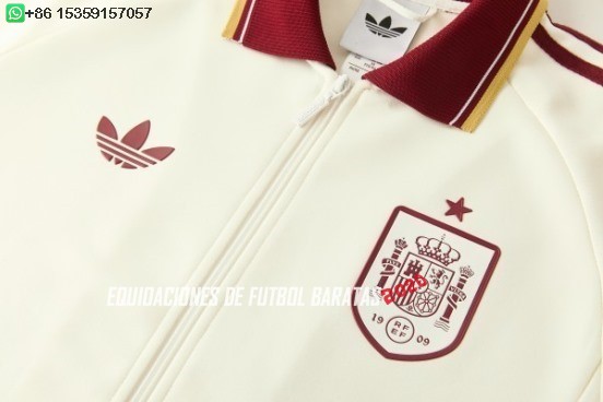 Nuevo Conjunto Completo Ropa Deportiva Con Cremallera Larga España 2026 Amarillo I Rojo Baratas