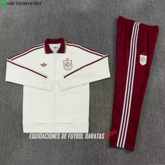 Nuevo Conjunto Completo Ropa Deportiva Con Cremallera Larga España 2026 Amarillo I Rojo Baratas