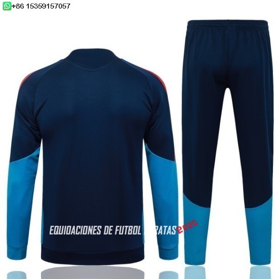 Nuevo Conjunto Completo Ropa Deportiva Con Cremallera Larga España 2026 Azul Marino Baratas