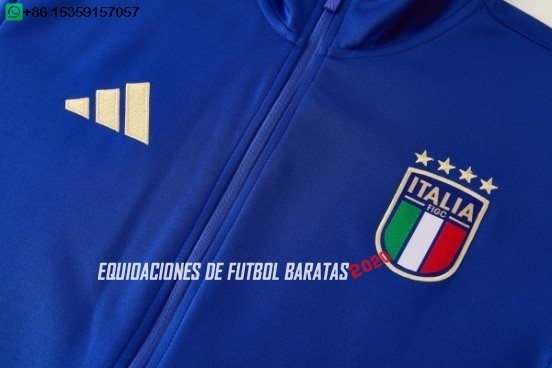 Nuevo Conjunto Completo Ropa Deportiva Con Cremallera Larga Italia 2026 Azul Amarillo Baratas