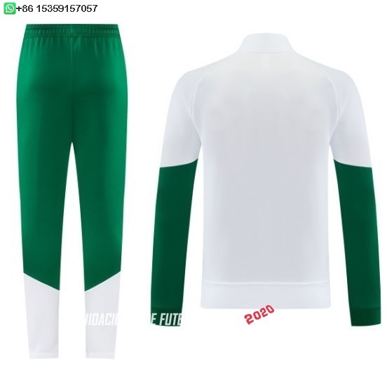 Nuevo Conjunto Completo Ropa Deportiva Con Cremallera Larga Italia 2026 Blanco I Verde Baratas