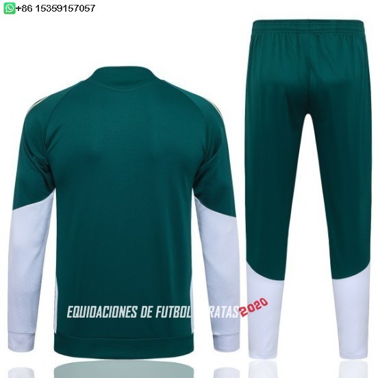 Nuevo Conjunto Completo Ropa Deportiva Con Cremallera Larga Italia 2026 Verde Blanco Baratas