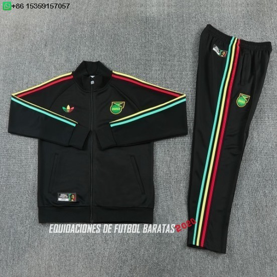Nuevo Conjunto Completo Ropa Deportiva Con Cremallera Larga Jamaica 2026 Negro Baratas